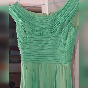 Miss Elliette Vintage Green Chiffon Dress